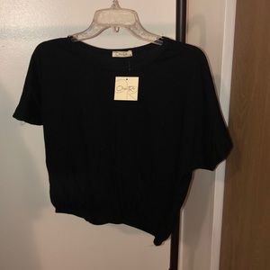 Black crop top